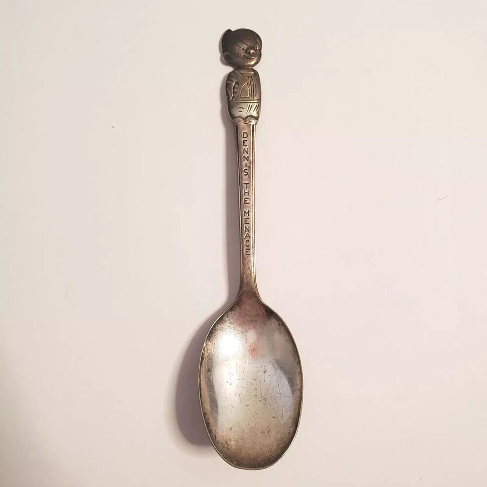 Vintage Dennis The Menace Silver Plated Spoon Children Collectible 5.5"
